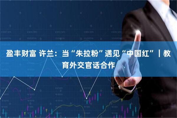 盈丰财富 许兰：当“朱拉粉”遇见“中国红”｜教育外交官话合作