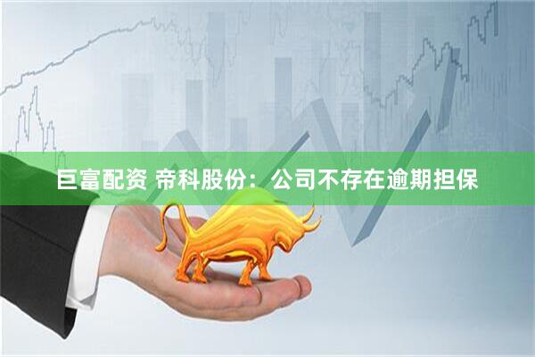 巨富配资 帝科股份：公司不存在逾期担保