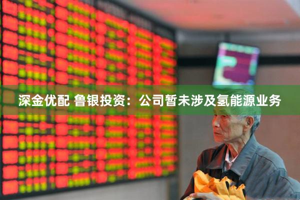 深金优配 鲁银投资：公司暂未涉及氢能源业务