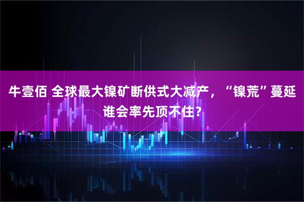 牛壹佰 全球最大镍矿断供式大减产，“镍荒”蔓延谁会率先顶不住？