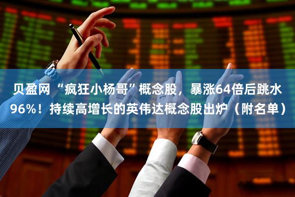 贝盈网 “疯狂小杨哥”概念股，暴涨64倍后跳水96%！持续高增长的英伟达概念股出炉（附名单）